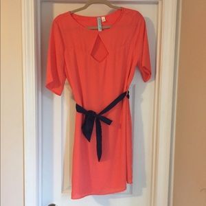 Coral colored Boutique Dress- Size Large